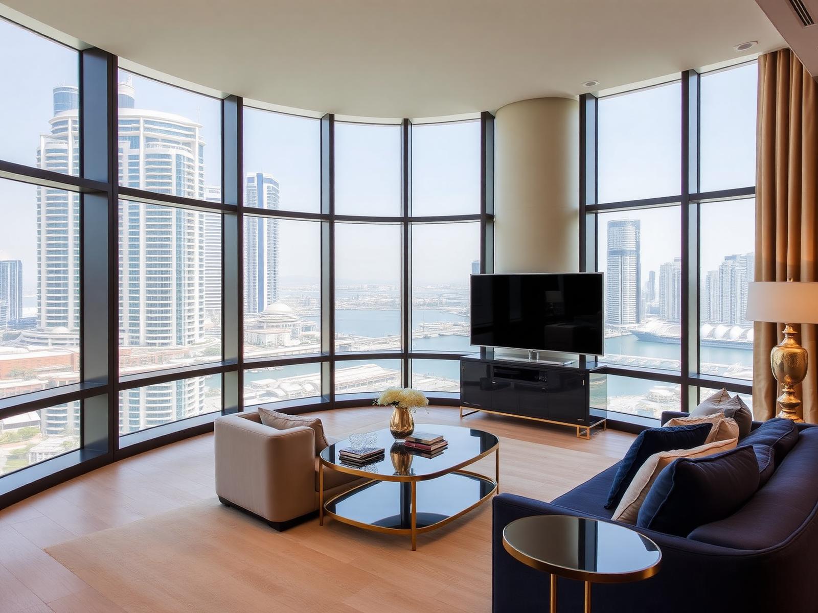 Luxury Dubai apartment living room